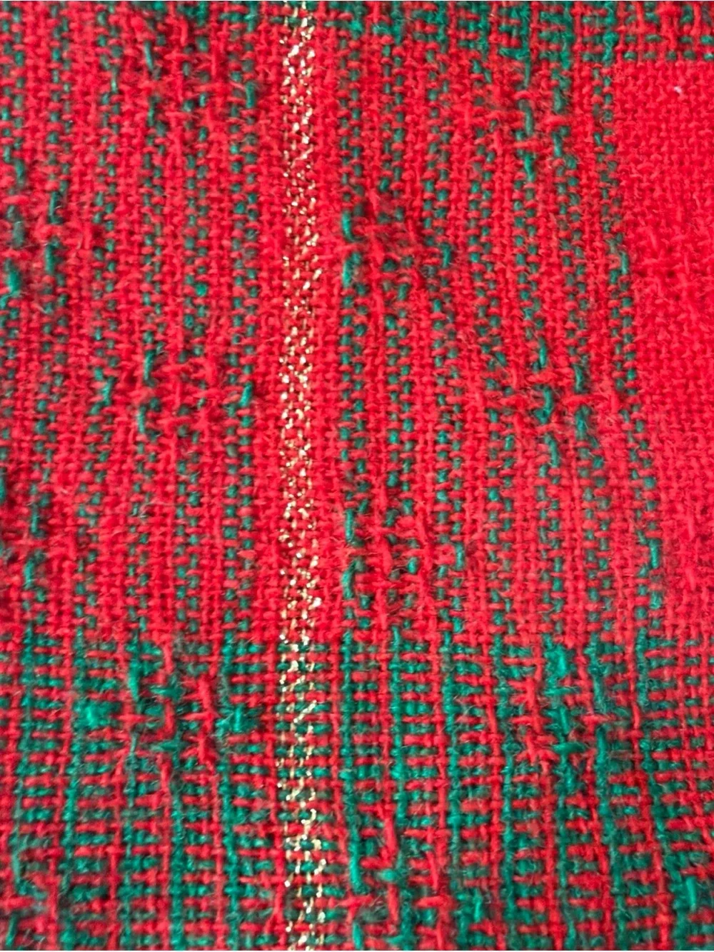 Festive Red Plaid Holiday cloth napkins set of 4 Scandinavian theme